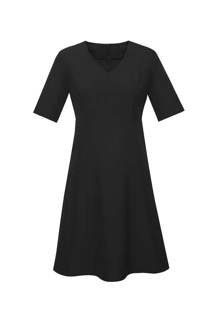 Biz Corporates Womens Extended Short Sleeve Dress RD974L - Simply Scrubs Australia